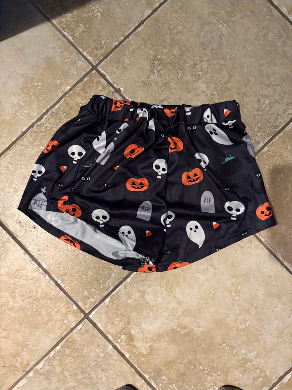 NWOT Halloween Print Shorts